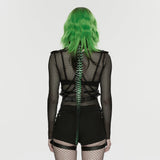 Punk-Shorts mit niedrigem Bund und individueller Gestaltung