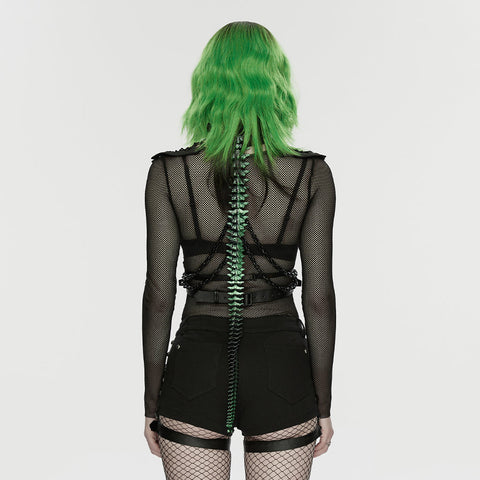 Punk-Shorts mit niedrigem Bund und individueller Gestaltung