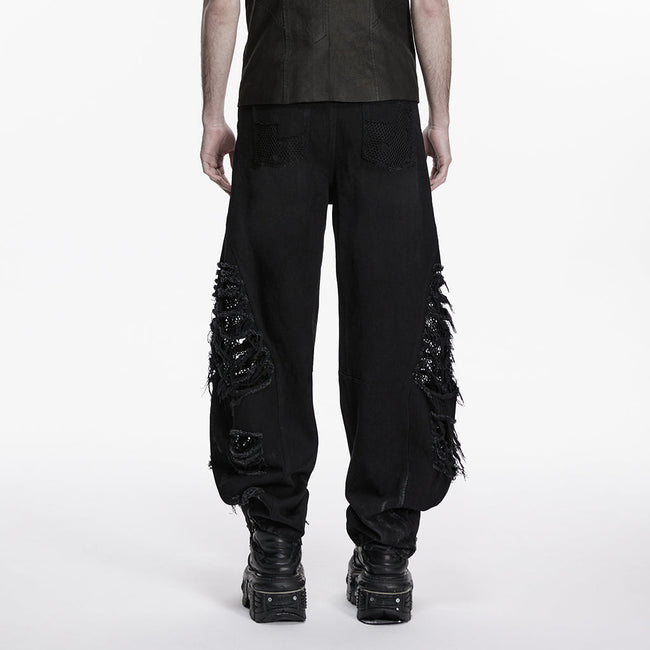Punkige, zerrissene Jeans