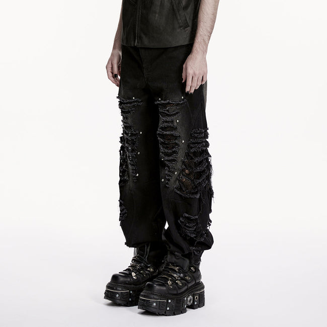 Punkige, zerrissene Jeans