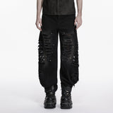 Punkige, zerrissene Jeans