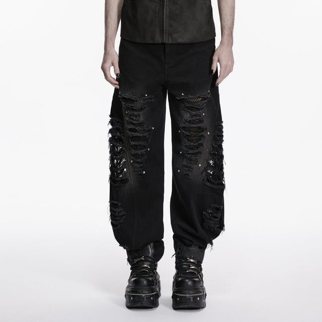 Punkige, zerrissene Jeans