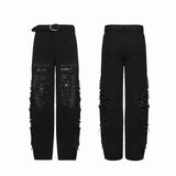 Punkige, zerrissene Jeans