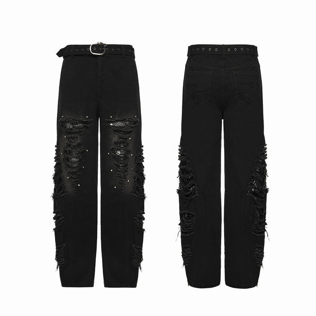 Punkige, zerrissene Jeans