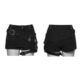 Punk-Jeansshorts mit Rissen
