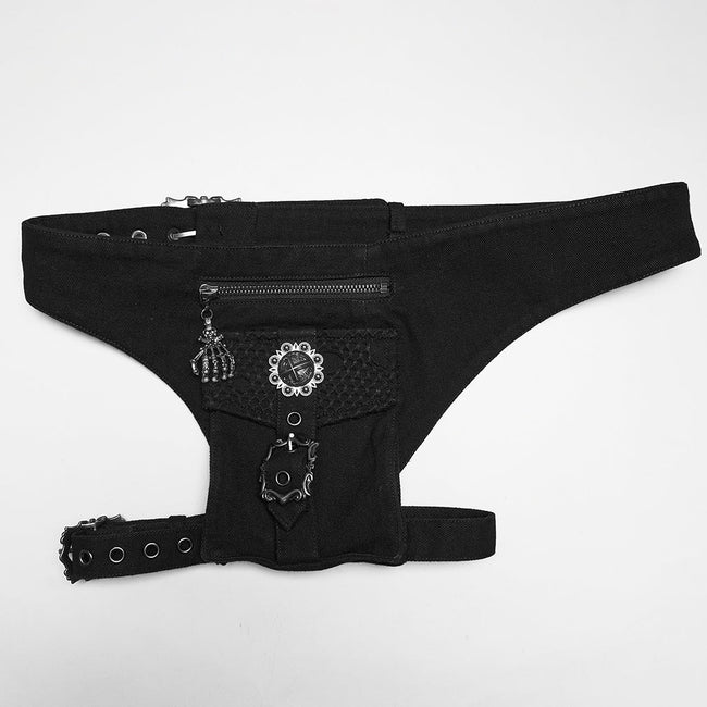 Punk-Jeansshorts mit Rissen