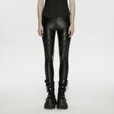 Leggings im Punk-Stil mit Kordelzug