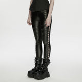 Leggings im Punk-Stil mit Kordelzug