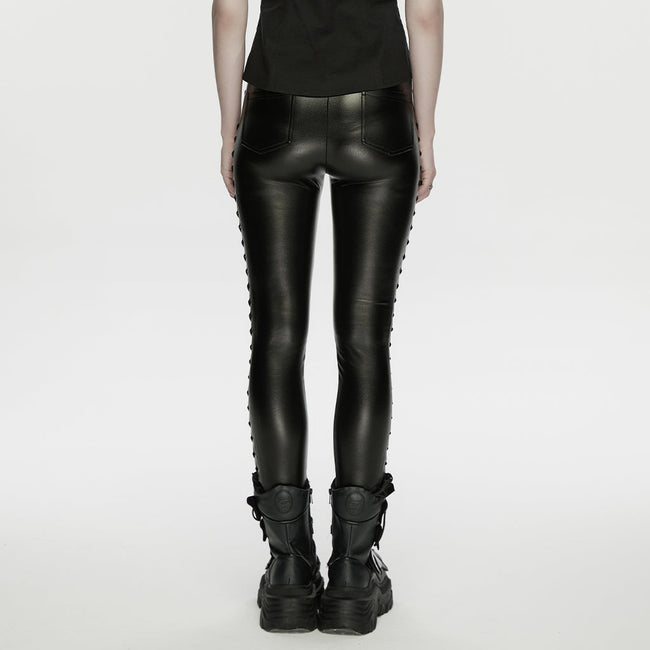 Leggings im Punk-Stil mit Kordelzug