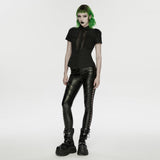 Leggings im Punk-Stil mit Kordelzug