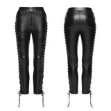 Leggings im Punk-Stil mit Kordelzug