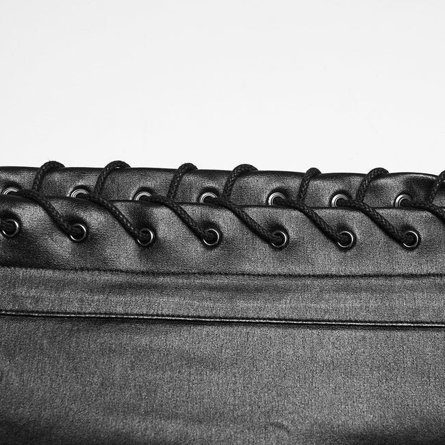 Leggings im Punk-Stil mit Kordelzug