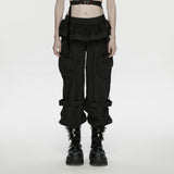 Punk-Hosen mit Bündchen für Damen