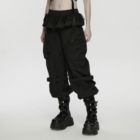 Punk-Hosen mit Bündchen für Damen