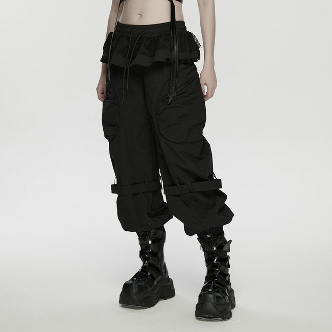 Punk-Hosen mit Bündchen für Damen