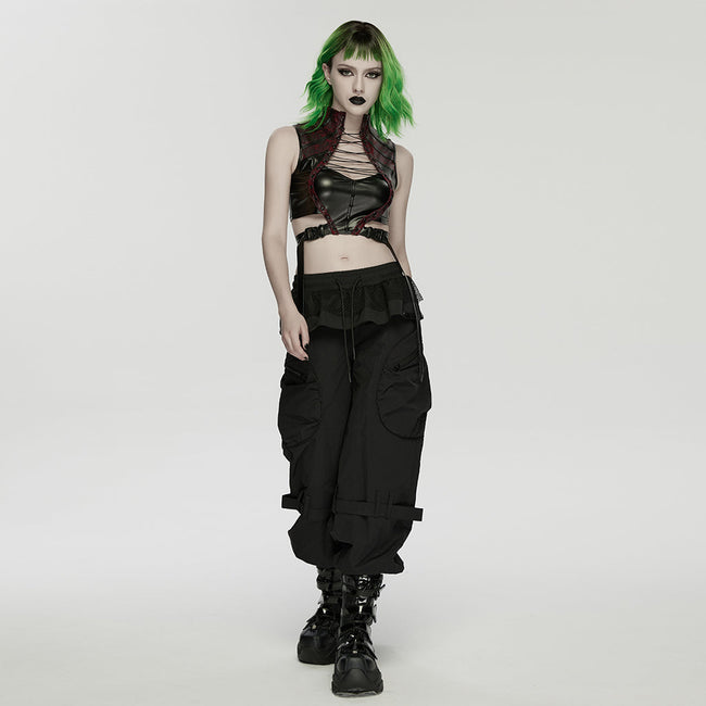 Punk-Hosen mit Bündchen für Damen
