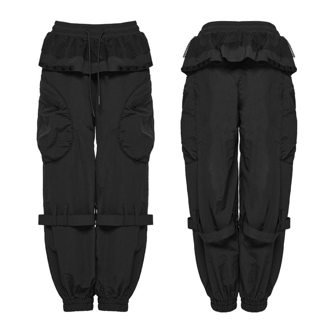 Punk-Hosen mit Bündchen für Damen
