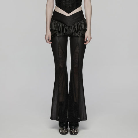 Elegante Schlaghosen im Gothic-Stil