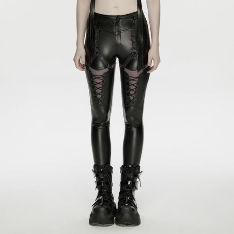 Cyberpunk-Lederleggings
