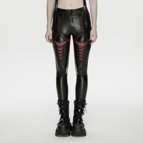 Cyberpunk-Lederleggings