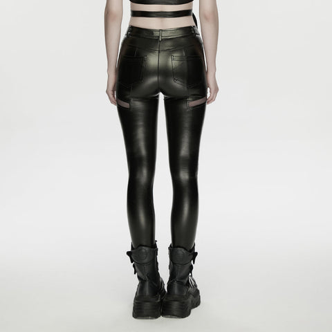 Cyberpunk-Lederleggings