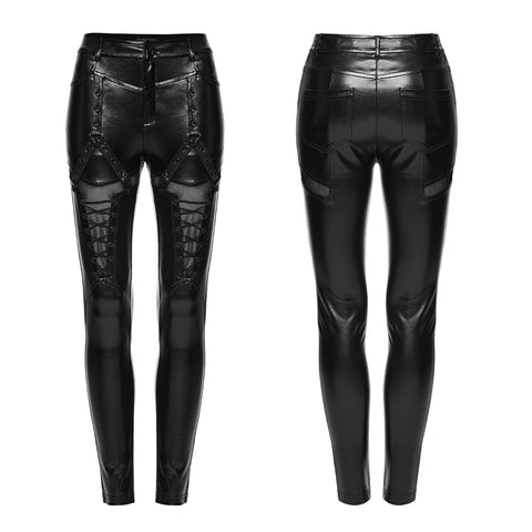 Cyberpunk-Lederleggings
