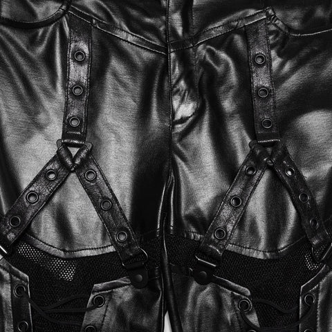 Cyberpunk-Lederleggings