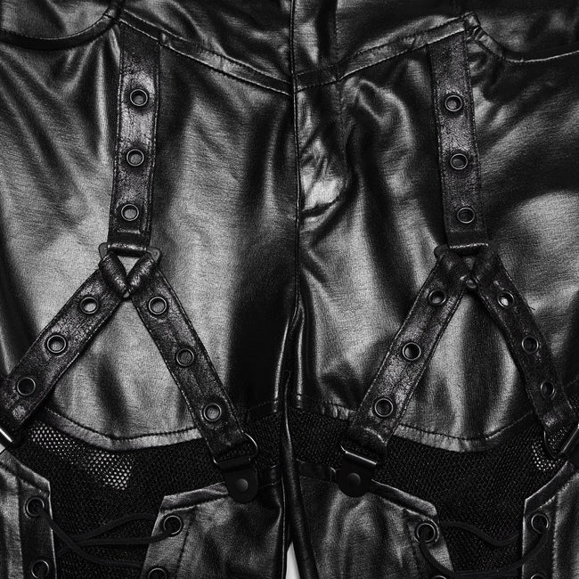 Cyberpunk-Lederleggings
