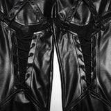 Cyberpunk-Lederleggings