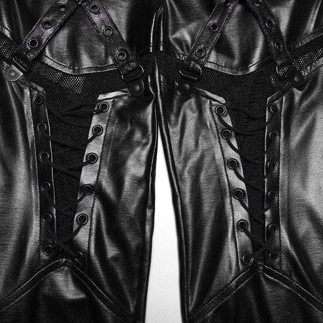 Cyberpunk-Lederleggings