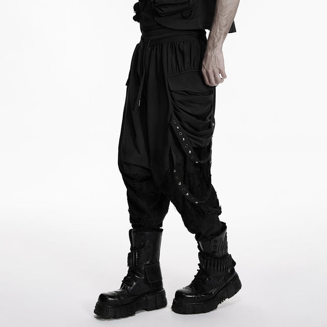 Wasteland Used-Look-Hose mit tiefem Schritt