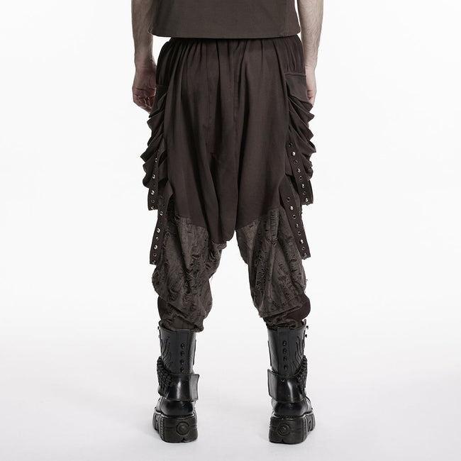 Wasteland Used-Look-Hose mit tiefem Schritt