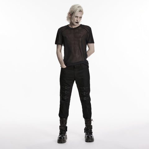 Punk-minimalistische Schnallenhose