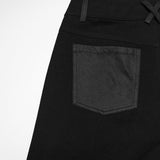 Punk-Hose mit weitem Bein, dunkel, weit geschnitten