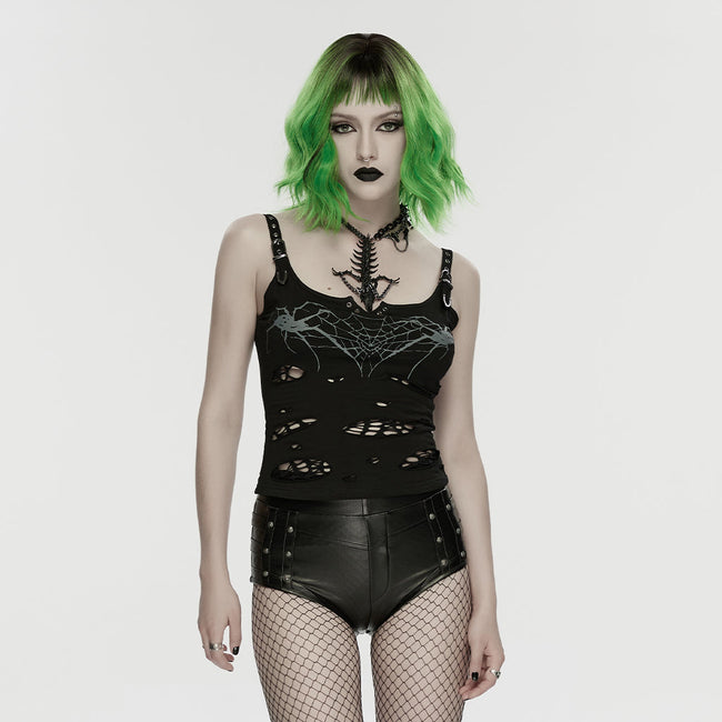 Punk-Metal-Hotpants für Damen