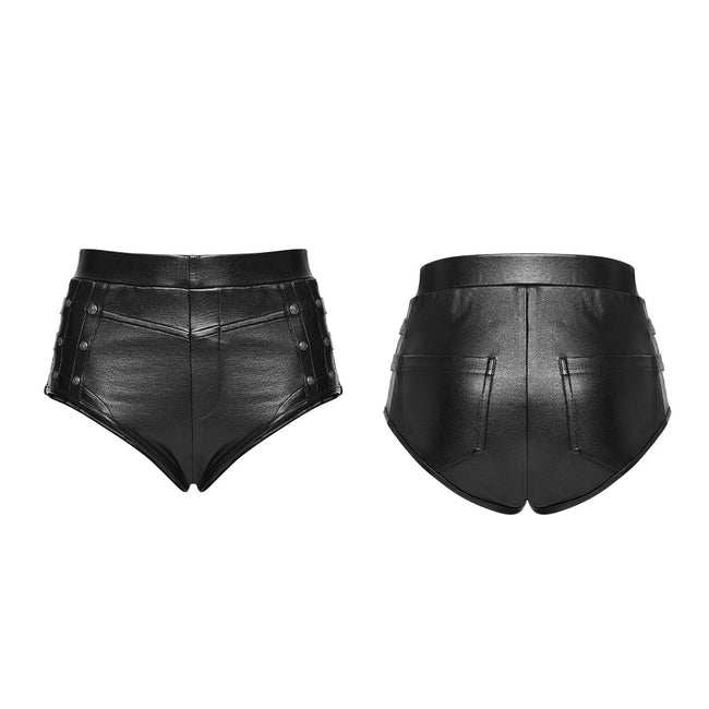 Punk-Metal-Hotpants für Damen