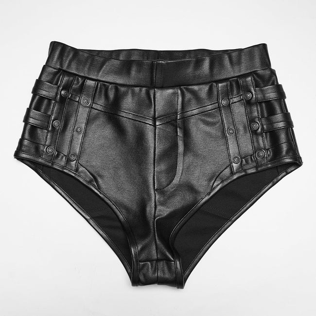 Punk-Metal-Hotpants für Damen