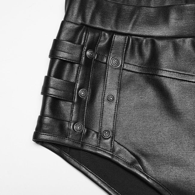 Punk-Metal-Hotpants für Damen