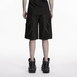 Punk-Shorts aus personalisiertem Wildleder