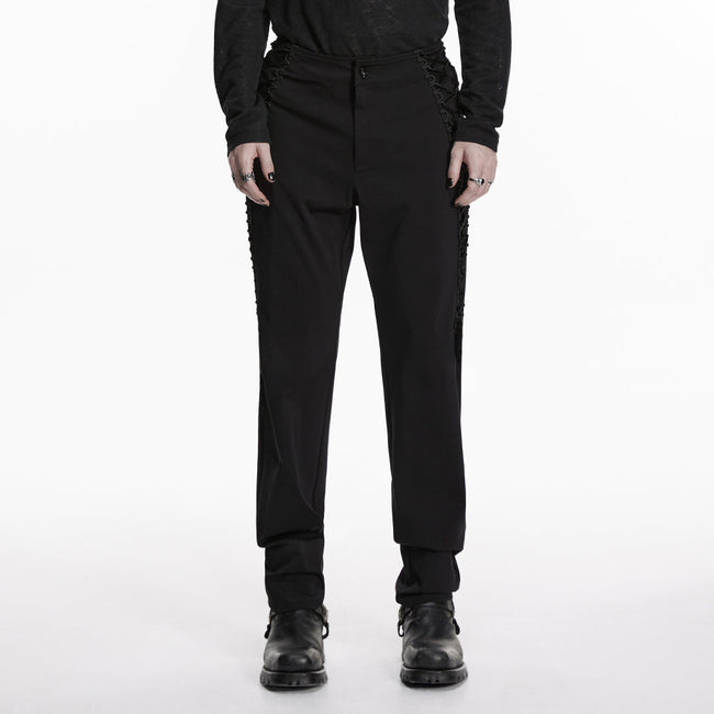Gothic-Hosen mit Riemen für Herren