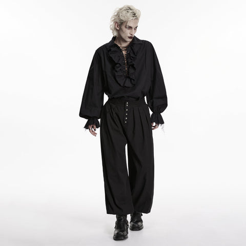 Gothic-Hose mit schmal zulaufendem Bein