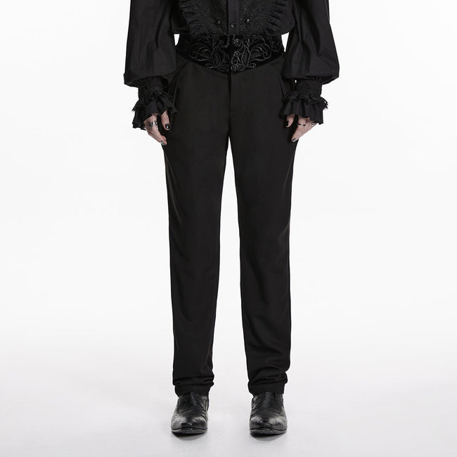 Goth-Pflanzenstickerei-Hose