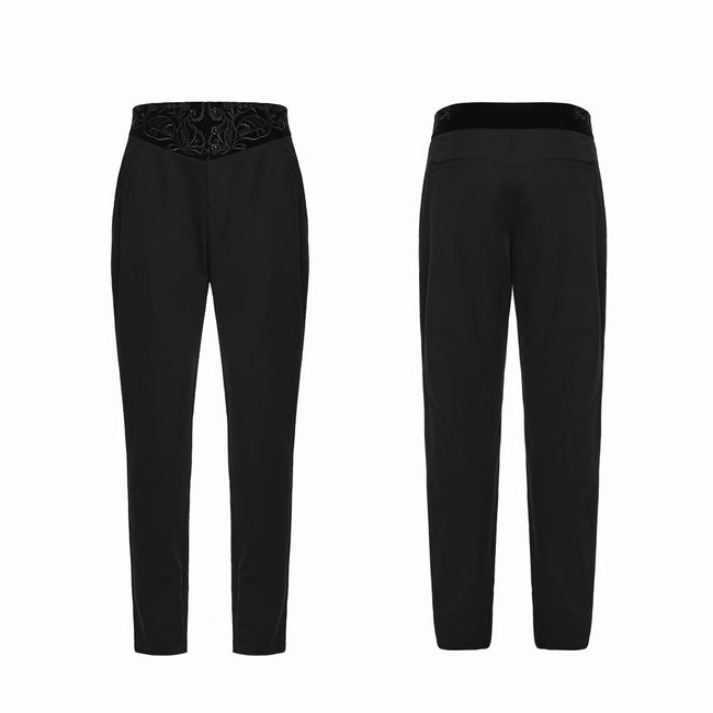 Goth-Pflanzenstickerei-Hose