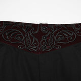 Goth-Pflanzenstickerei-Hose