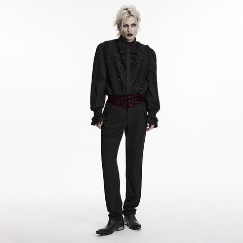 Goth-Pflanzenstickerei-Hose