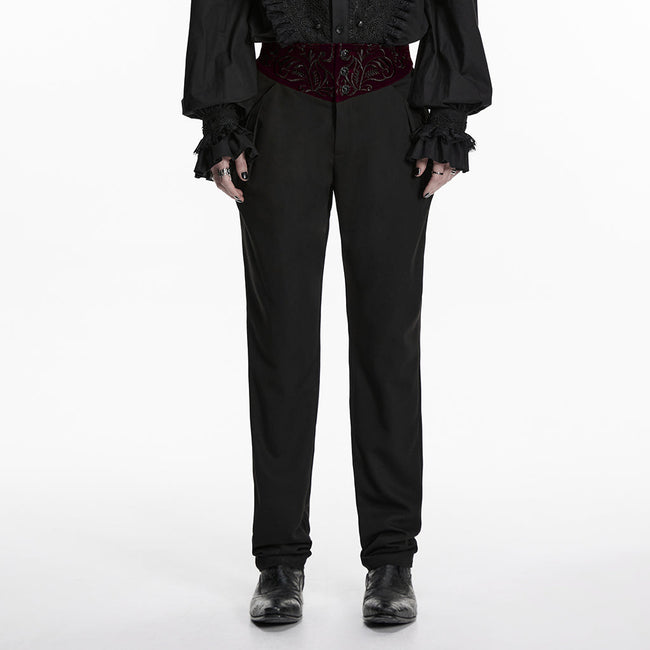Goth-Pflanzenstickerei-Hose