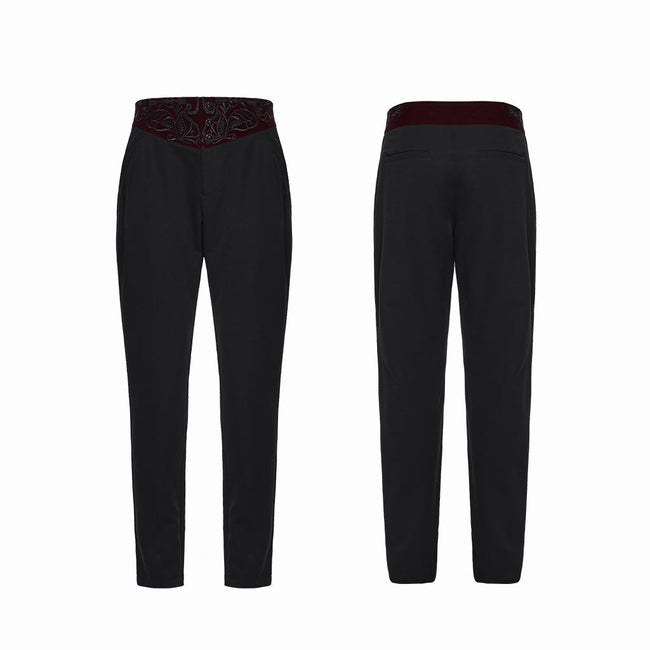 Goth-Pflanzenstickerei-Hose