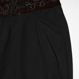 Goth-Pflanzenstickerei-Hose
