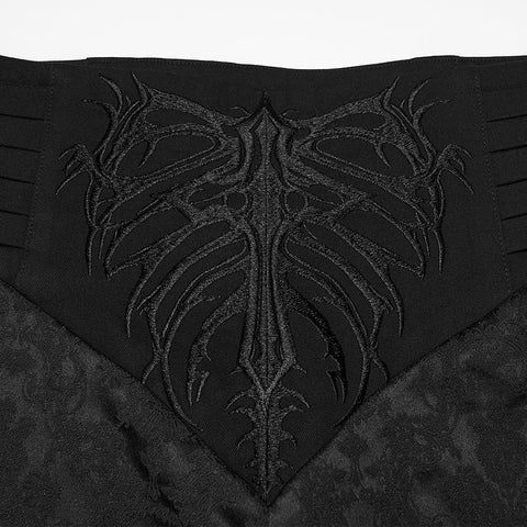 Geheimnisvolle, bestickte Gothic-Hose