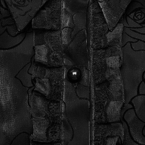 LOLITA gemustertes Hemd mit ausgestellten Ärmeln